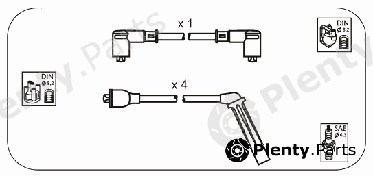  JANMOR part SBS6 Ignition Cable Kit