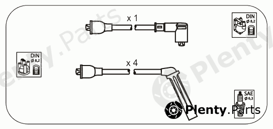 JANMOR part SBS7 Ignition Cable Kit
