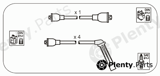  JANMOR part SBS9 Ignition Cable Kit