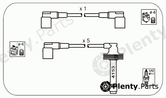  JANMOR part VL17 Ignition Cable Kit