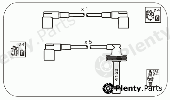  JANMOR part VL18 Ignition Cable Kit