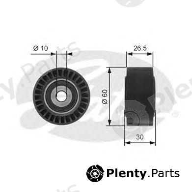  GATES part T36190 Deflection/Guide Pulley, v-ribbed belt