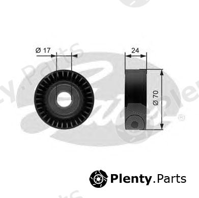  GATES part T36215 Deflection/Guide Pulley, v-ribbed belt