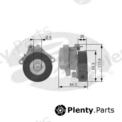 GATES part T38174 Tensioner Pulley, v-ribbed belt