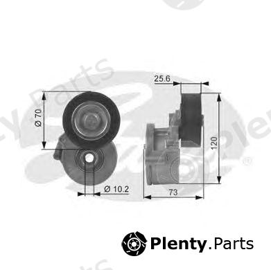  GATES part T38237 Tensioner Pulley, v-ribbed belt