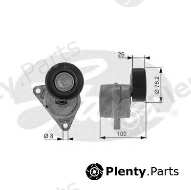  GATES part T38376 Tensioner Pulley, v-ribbed belt