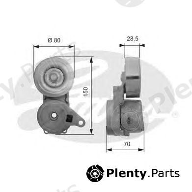  GATES part T38413 Tensioner Pulley, v-ribbed belt