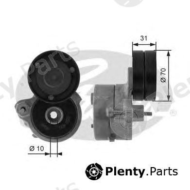  GATES part T38450 Tensioner Pulley, v-ribbed belt