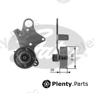  GATES part T38475 Tensioner Pulley, v-ribbed belt