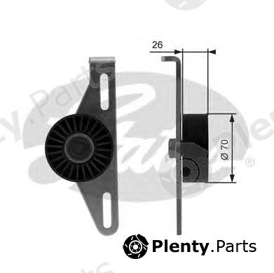  GATES part T38484 Tensioner Pulley, v-ribbed belt