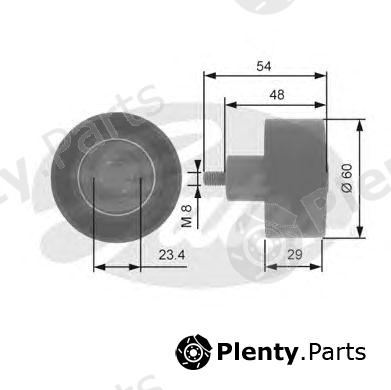  GATES part T41233 Deflection/Guide Pulley, timing belt