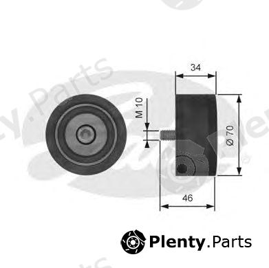  GATES part T42159 Deflection/Guide Pulley, timing belt
