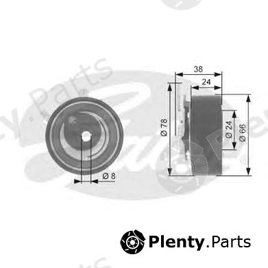  GATES part T43048 Tensioner Pulley, timing belt