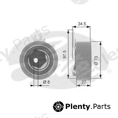  GATES part T43054 Tensioner Pulley, timing belt