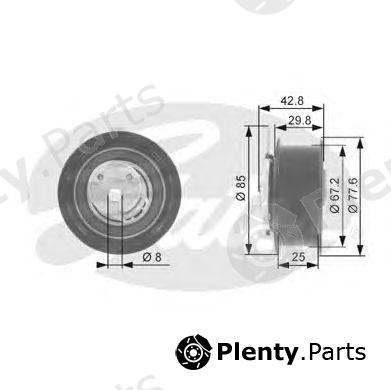  GATES part T43062 Tensioner Pulley, timing belt