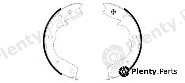 TEXTAR part 91059200 Brake Shoe Set, parking brake