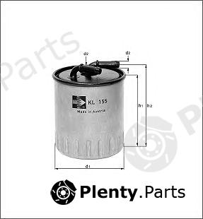  MAHLE ORIGINAL part KL490/1D (KL4901D) Fuel filter