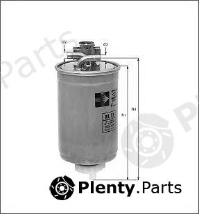  MAHLE ORIGINAL part KL157/1D (KL1571D) Fuel filter