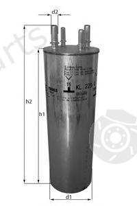  MAHLE ORIGINAL part KL229/4 (KL2294) Fuel filter