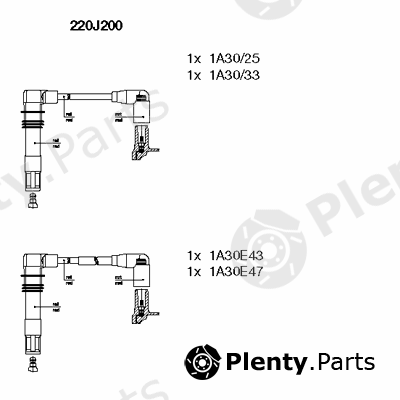  BREMI part 220J200 Ignition Cable Kit