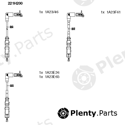  BREMI part 221H200 Ignition Cable Kit