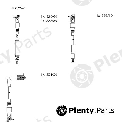  BREMI part 300/393 (300393) Ignition Cable Kit