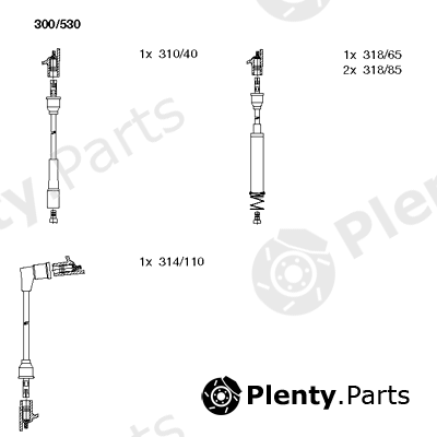  BREMI part 300/530 (300530) Ignition Cable Kit