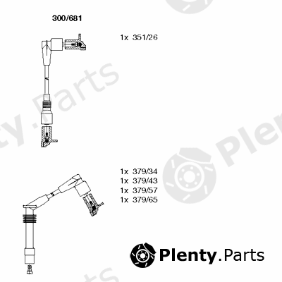  BREMI part 300/681 (300681) Ignition Cable Kit