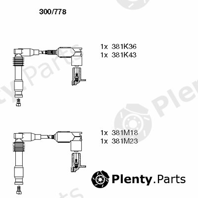  BREMI part 300/778 (300778) Ignition Cable Kit