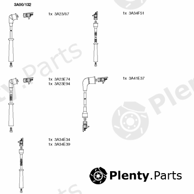  BREMI part 3A00/132 (3A00132) Ignition Cable Kit
