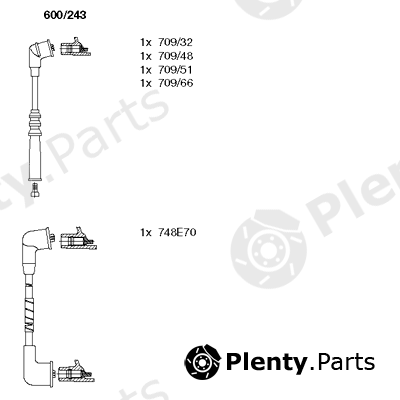  BREMI part 600/243 (600243) Ignition Cable Kit