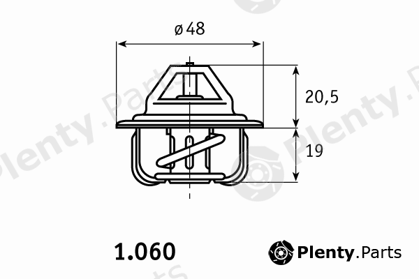  BEHR THERMOT-TRONIK part 1.060.92.300 (106092300) Thermostat, coolant