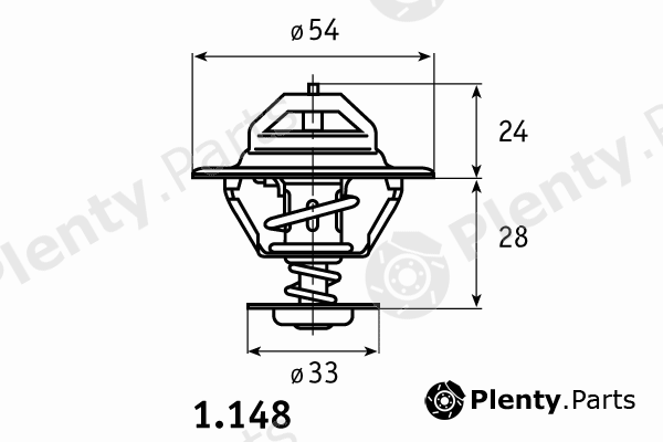  BEHR THERMOT-TRONIK part 1.148.92.300 (114892300) Thermostat, coolant