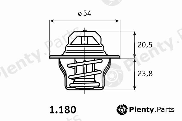  BEHR THERMOT-TRONIK part 1.180.87.302 (118087302) Thermostat, coolant