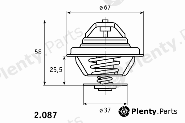  BEHR THERMOT-TRONIK part 2.087.80.300 (208780300) Thermostat, coolant