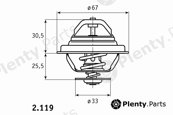  BEHR THERMOT-TRONIK part 2.119.80.312 (211980312) Thermostat, coolant
