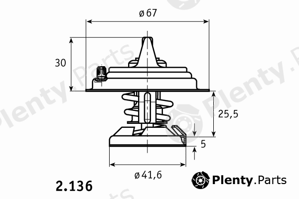  BEHR THERMOT-TRONIK part 2.136.85.319 (213685319) Thermostat, coolant
