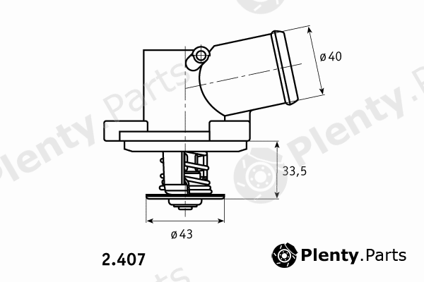  BEHR THERMOT-TRONIK part 2.407.87 (240787) Thermostat, coolant