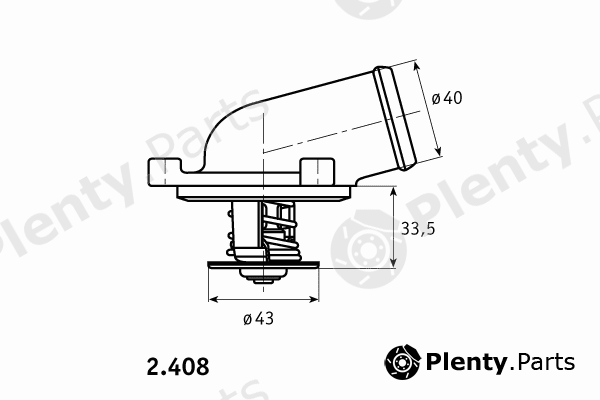  BEHR THERMOT-TRONIK part 2.408.87 (240887) Thermostat, coolant