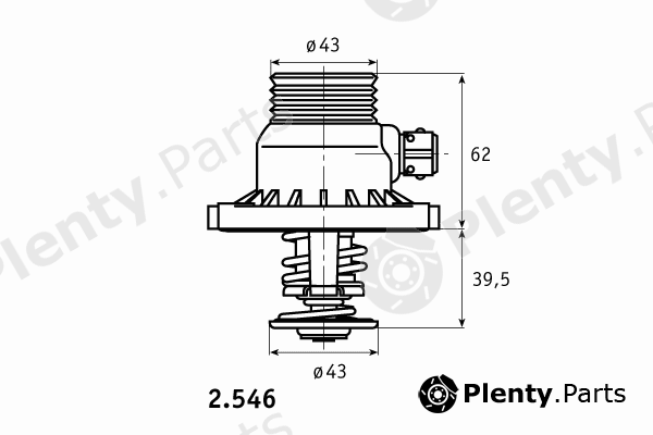  BEHR THERMOT-TRONIK part 2.546.03 (254603) Thermostat, coolant