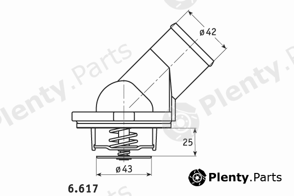  BEHR THERMOT-TRONIK part 6.617.87.399 (661787399) Thermostat, coolant