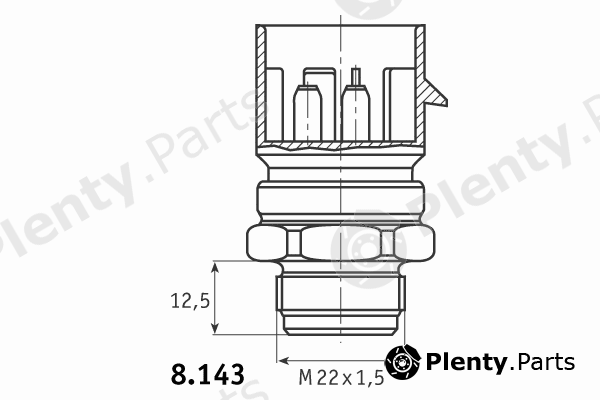  BEHR THERMOT-TRONIK part 8.143.11.325 (814311325) Temperature Switch, radiator fan
