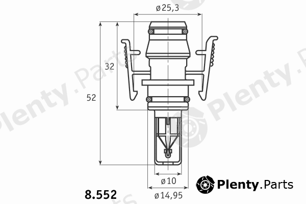  BEHR THERMOT-TRONIK part 8.552.01 (855201) Sensor, coolant temperature