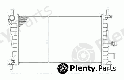  TYC part 710-0026 (7100026) Radiator, engine cooling
