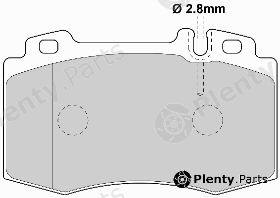  FERODO part FQT1426 Brake Pad Set, disc brake