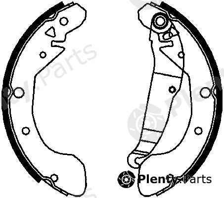  FERODO part FSB695 Brake Shoe Set