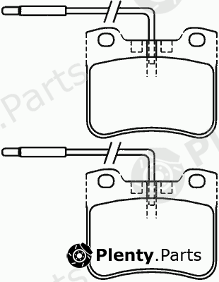  MINTEX part MDB1483 Brake Pad Set, disc brake