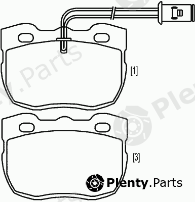  MINTEX part MLB116 Brake Pad Set, disc brake