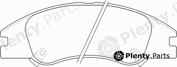  MINTEX part MDB2703 Brake Pad Set, disc brake