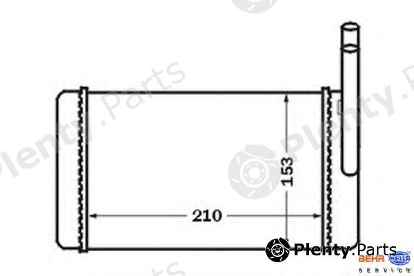  HELLA part 8FH351024-201 (8FH351024201) Heat Exchanger, interior heating